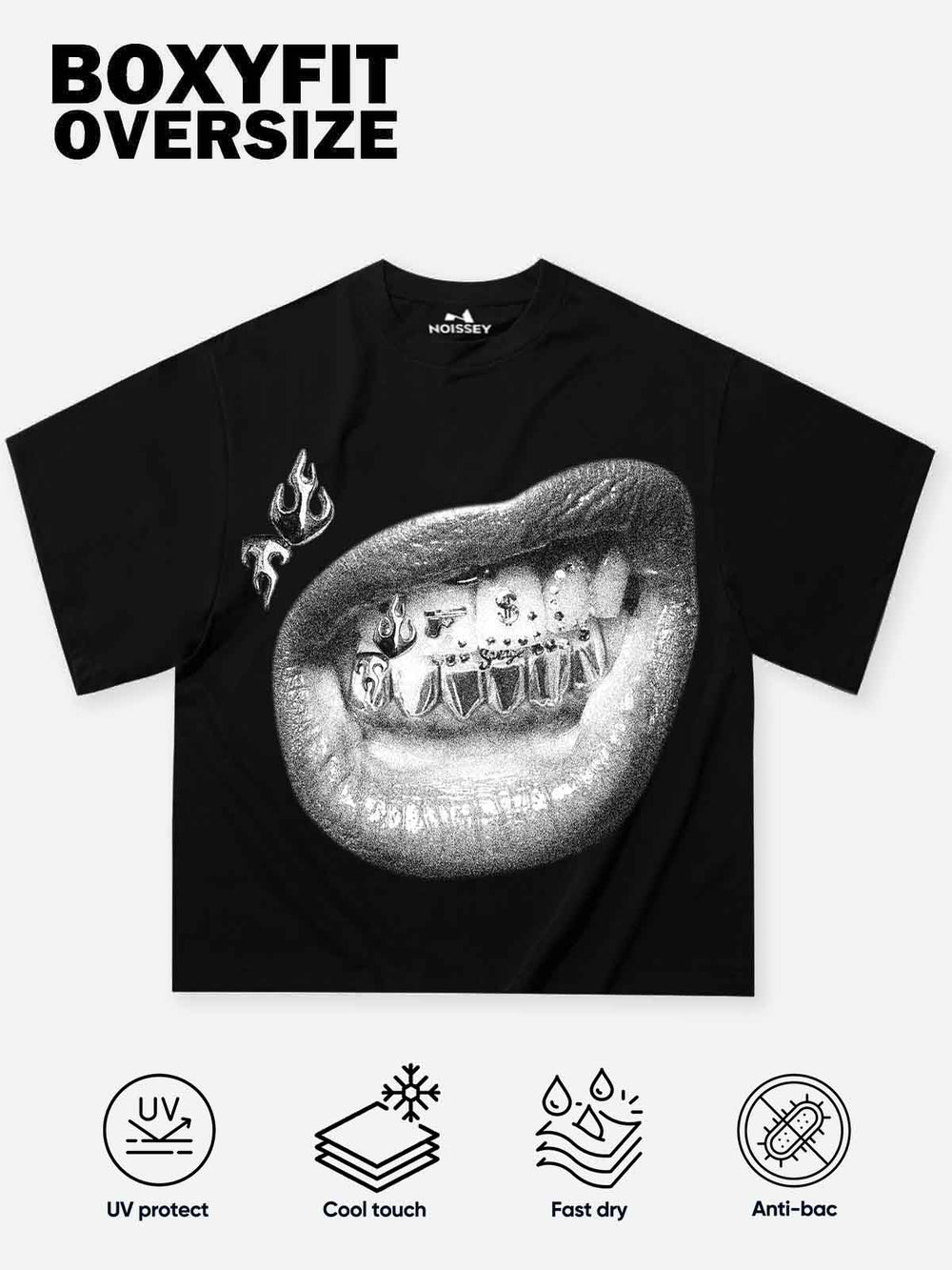 Gun & Dice Siyah Unisex Tişört