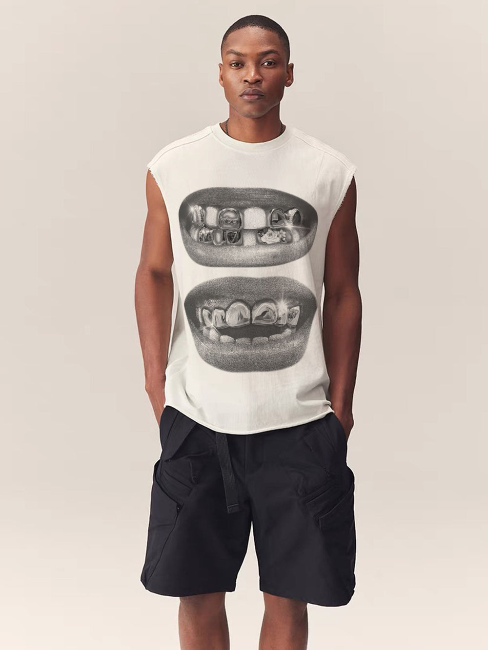Retro Siyah Grillz Unisex Atlet