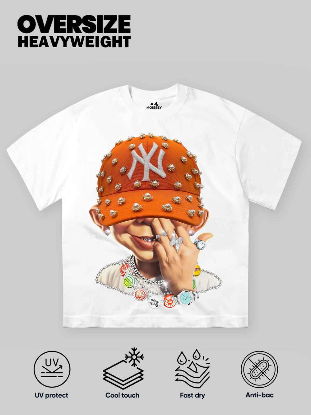 Bad Boy İnci Şapka Unisex Tişört