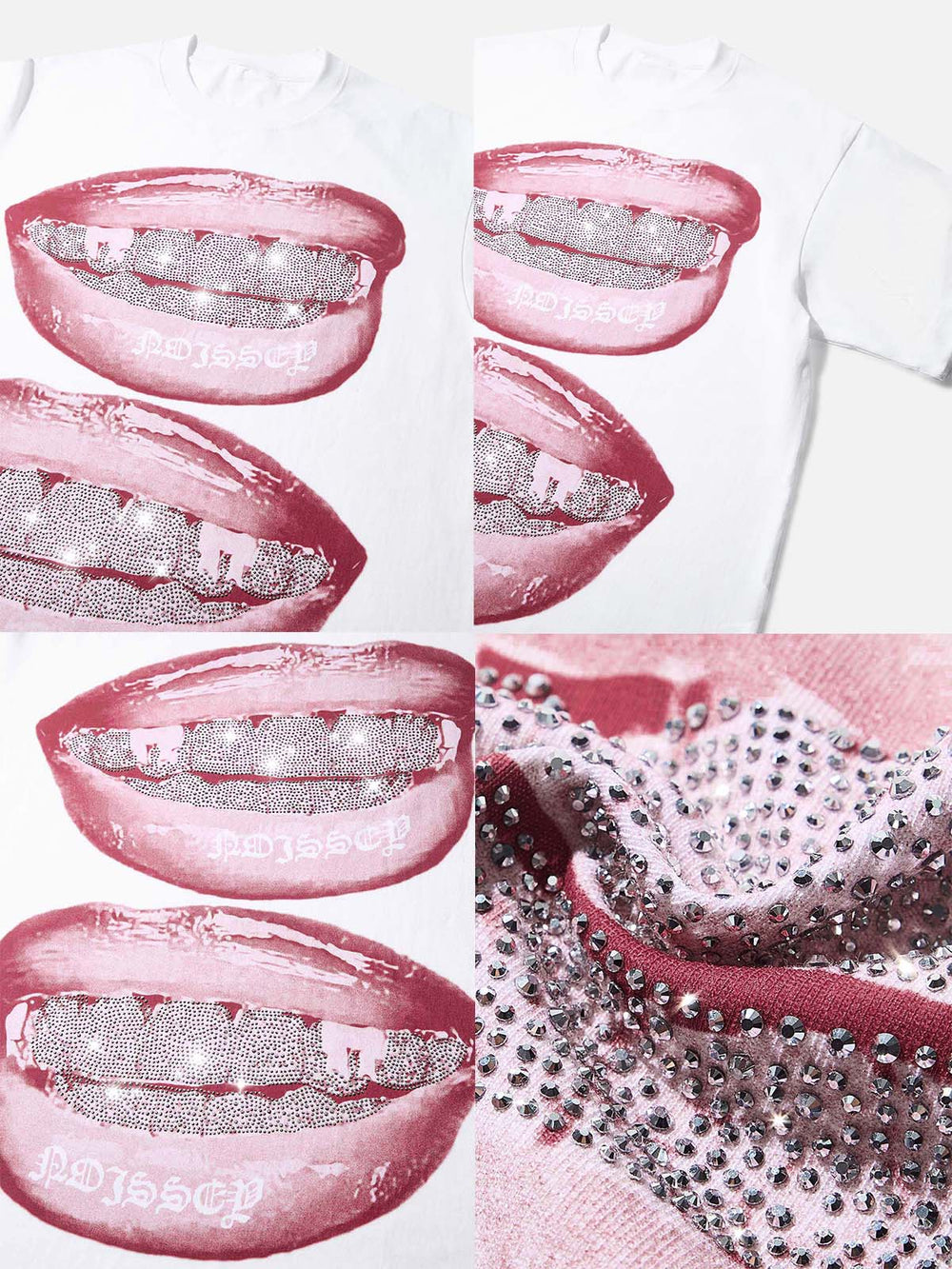 Iced Out 3D Grillz Siyah Unisex Tişört