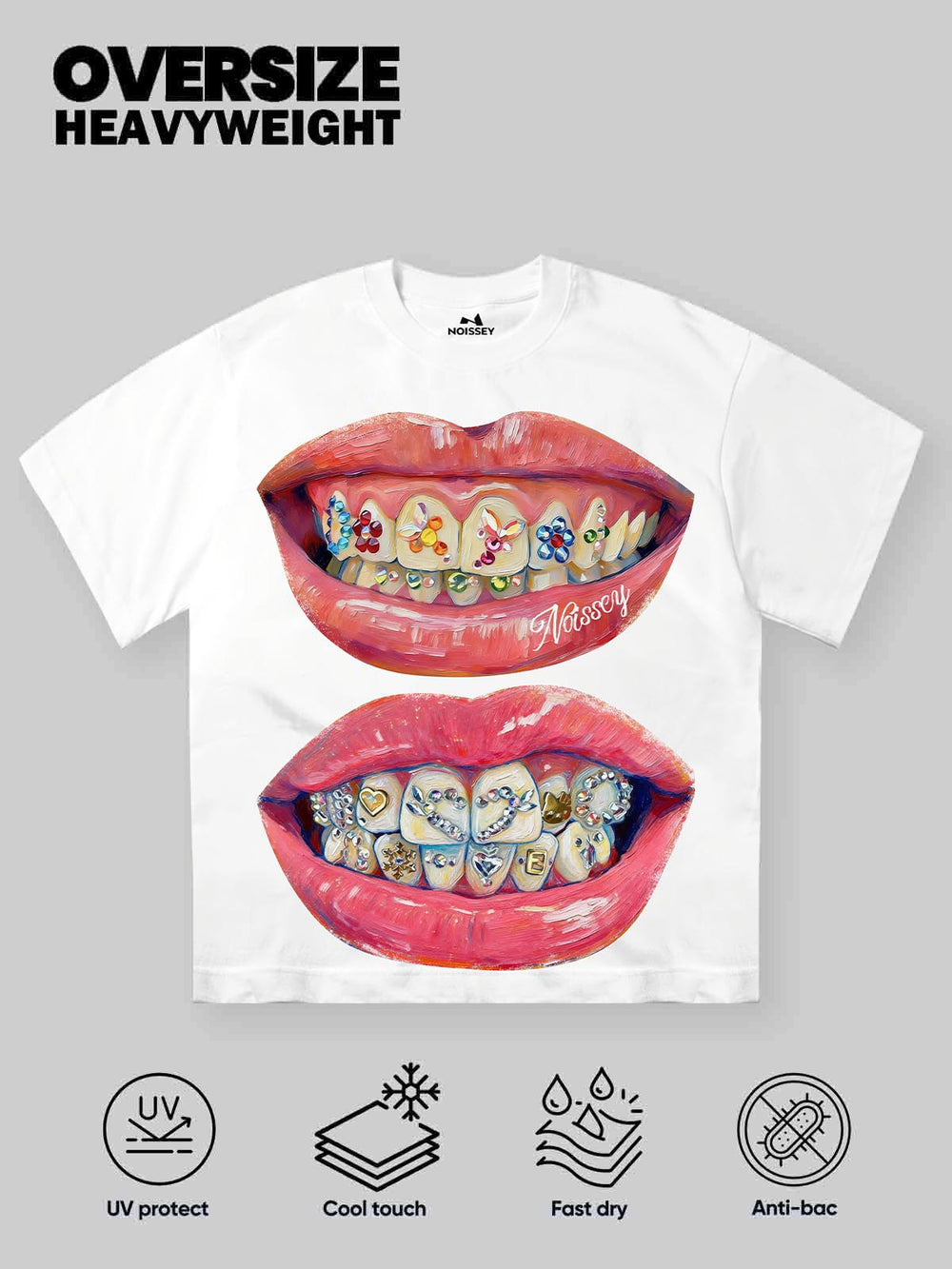 Iced Out Çizim Grillz Unisex Tişört