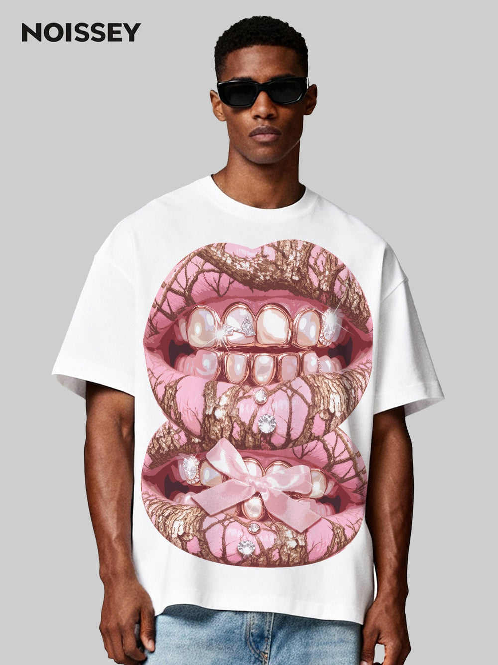 Pembe İnci Grillz Unisex Tişört