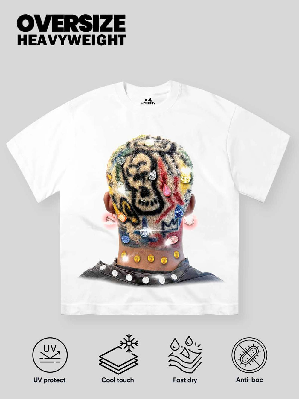 Motion Back Renkli Saç Unisex Tişört