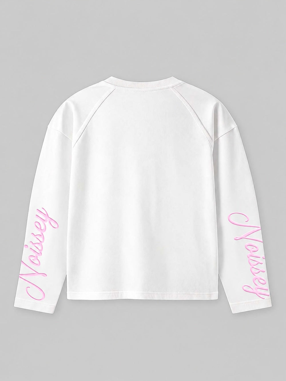 Pembe Kamera Kız Beyaz Unisex Uzun Kollu Tişört