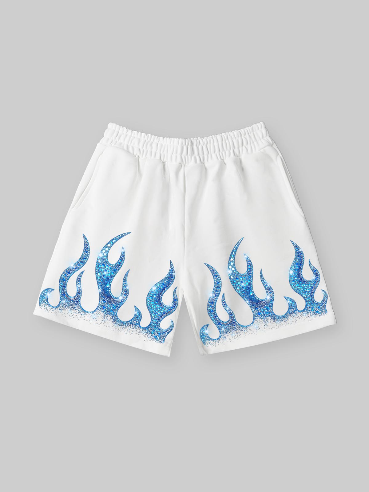 ICE FLAME Beyaz Unisex Şort