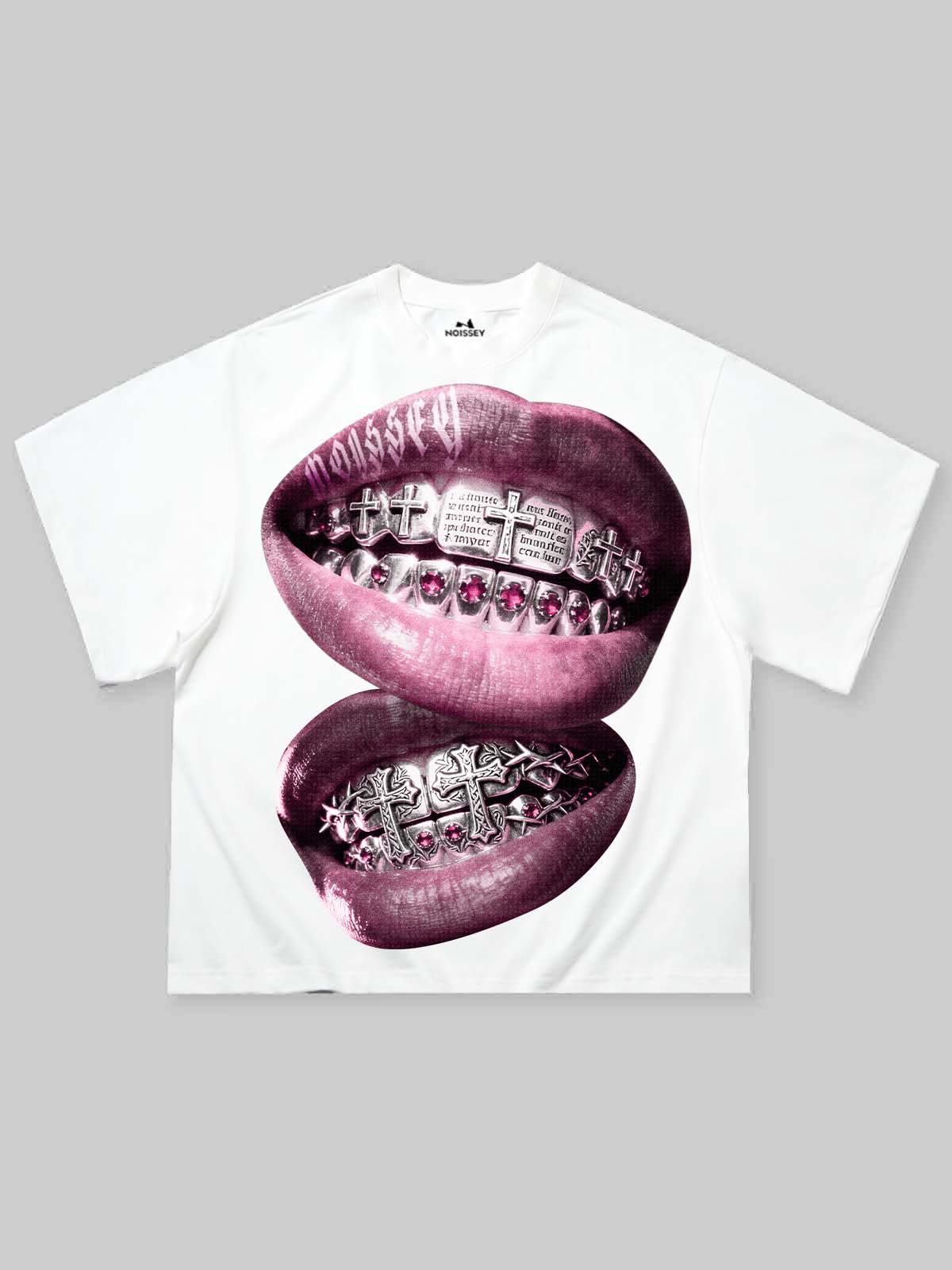 Metal Haç Grillz Unisex Tişört