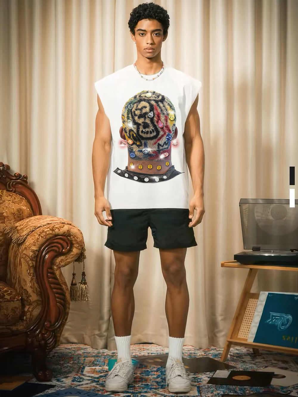 Motion Back Renkli Saç Unisex Atlet