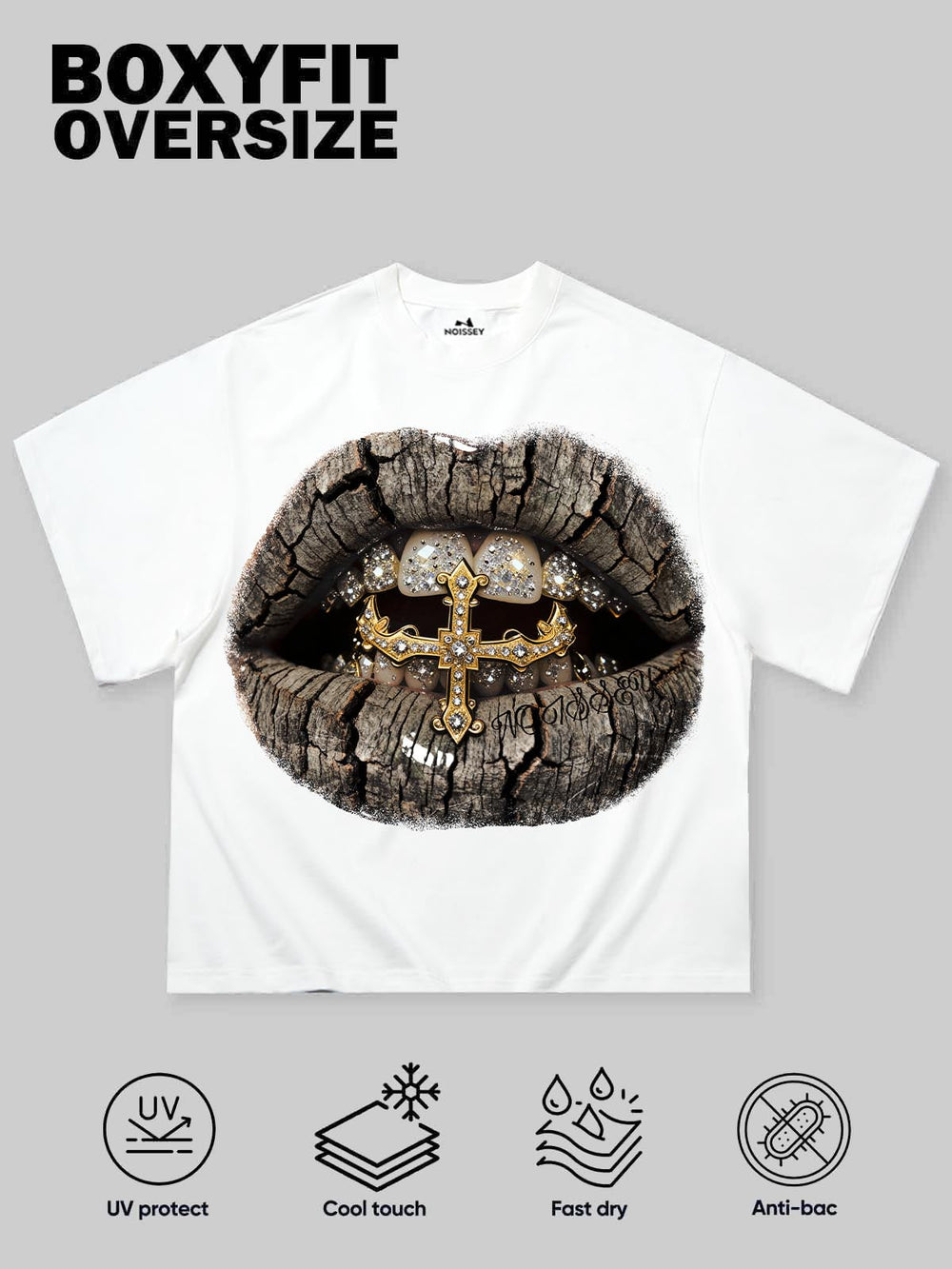 Ahşap Altın Grillz Unisex Tişört