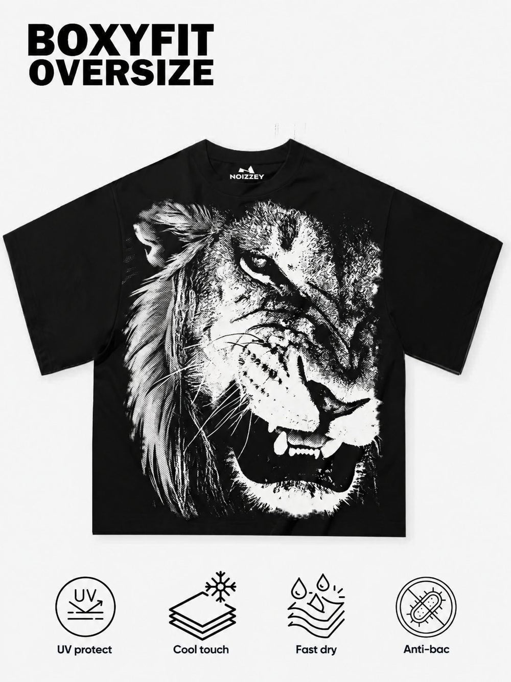 Monokrom Aslan Unisex Tişört