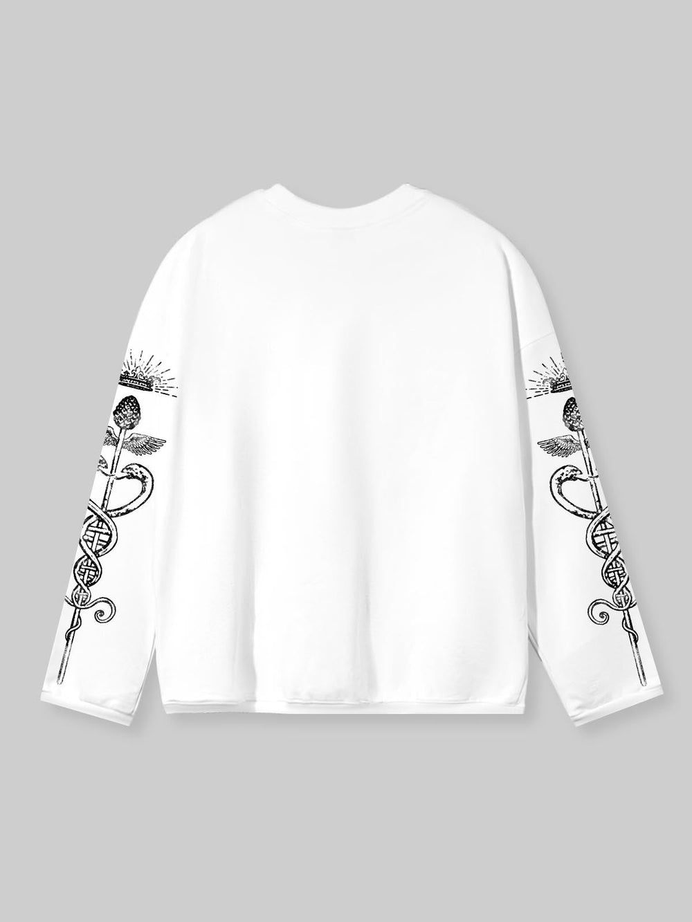 Divine Herald Beyaz Unisex Uzun Kollu Tişört