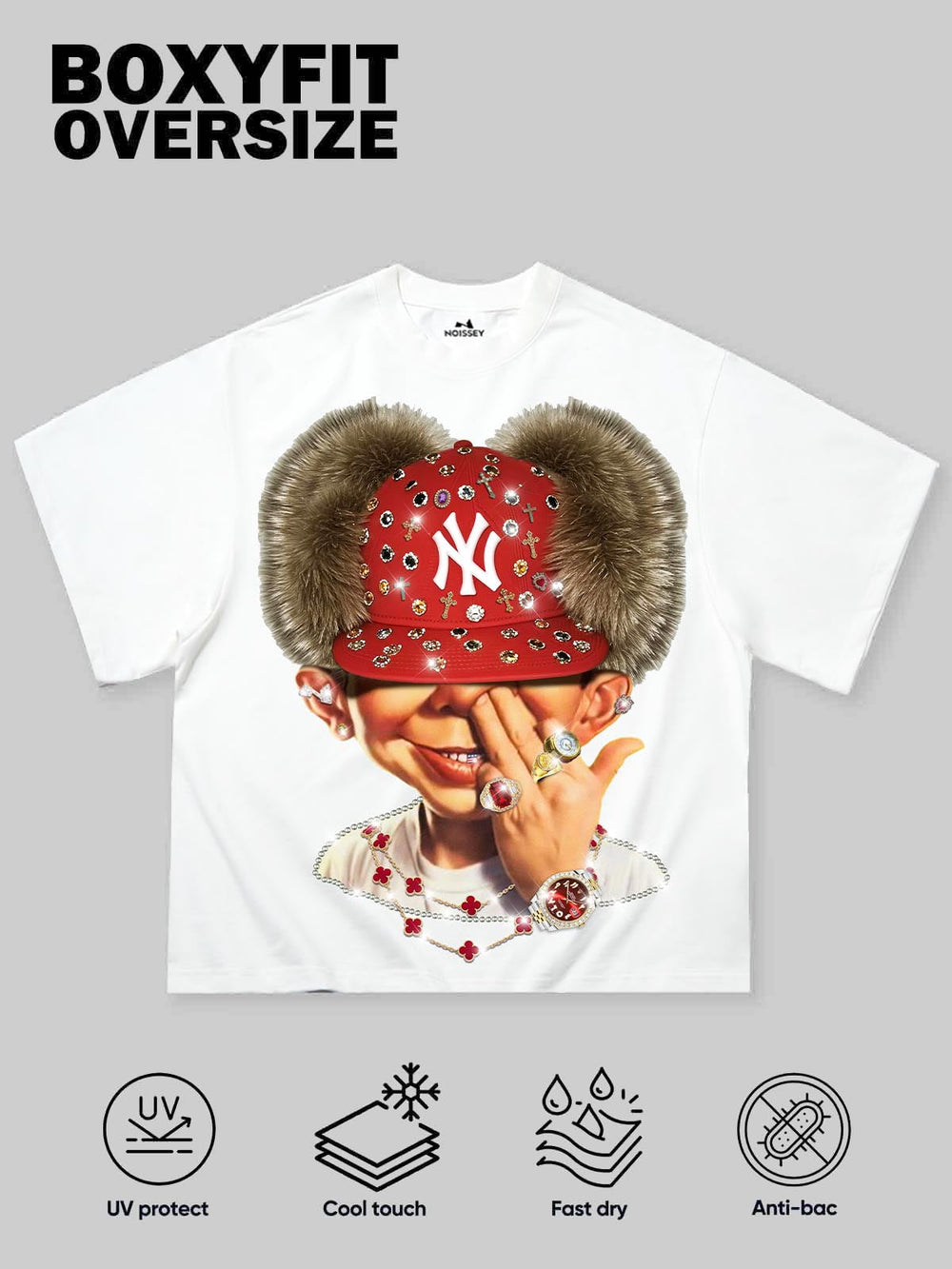 Bad Boy Kırmızı Bere Unisex Tişört