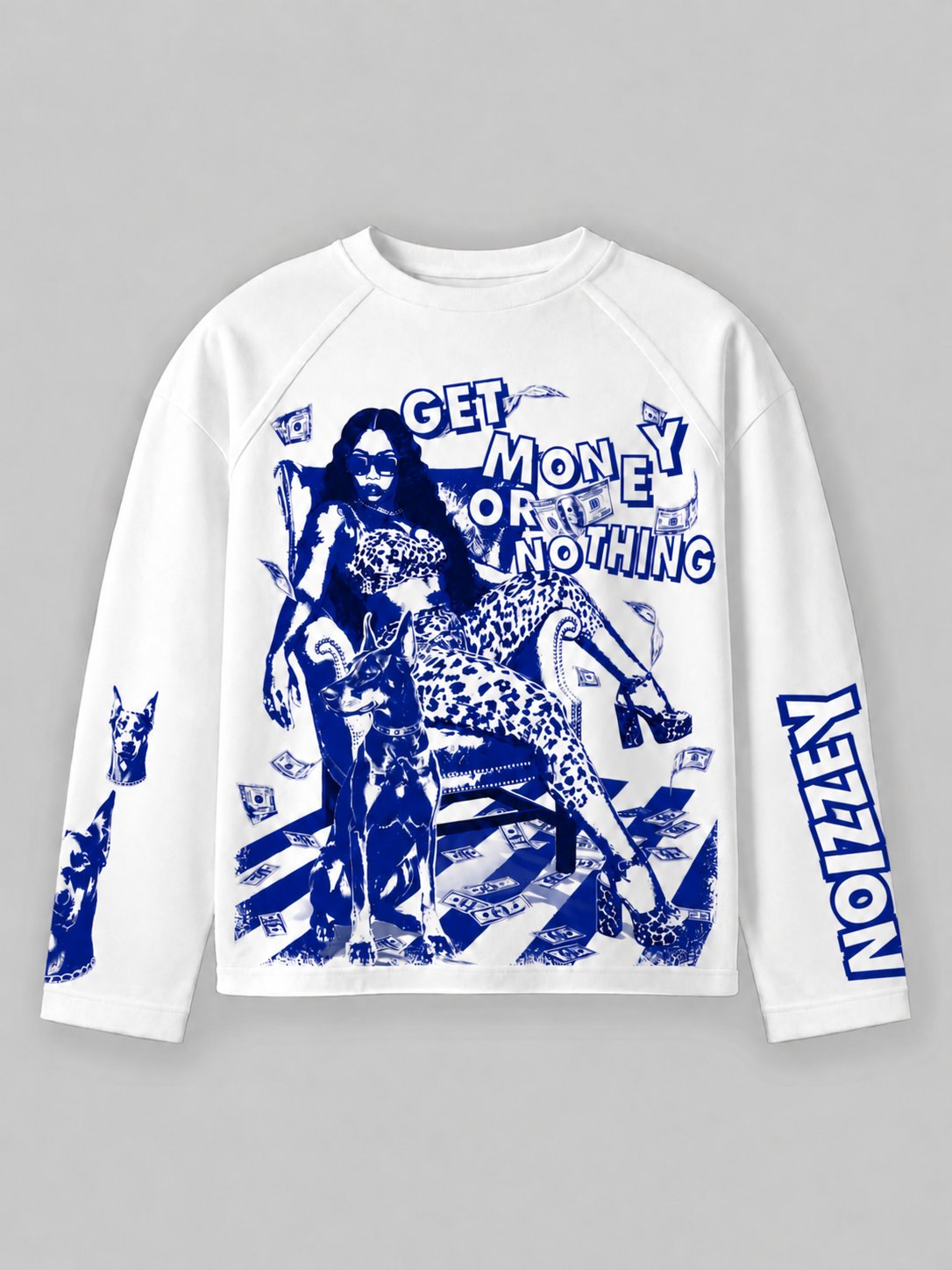 Get Money Or Nothing Unisex Uzun Kollu Tişört
