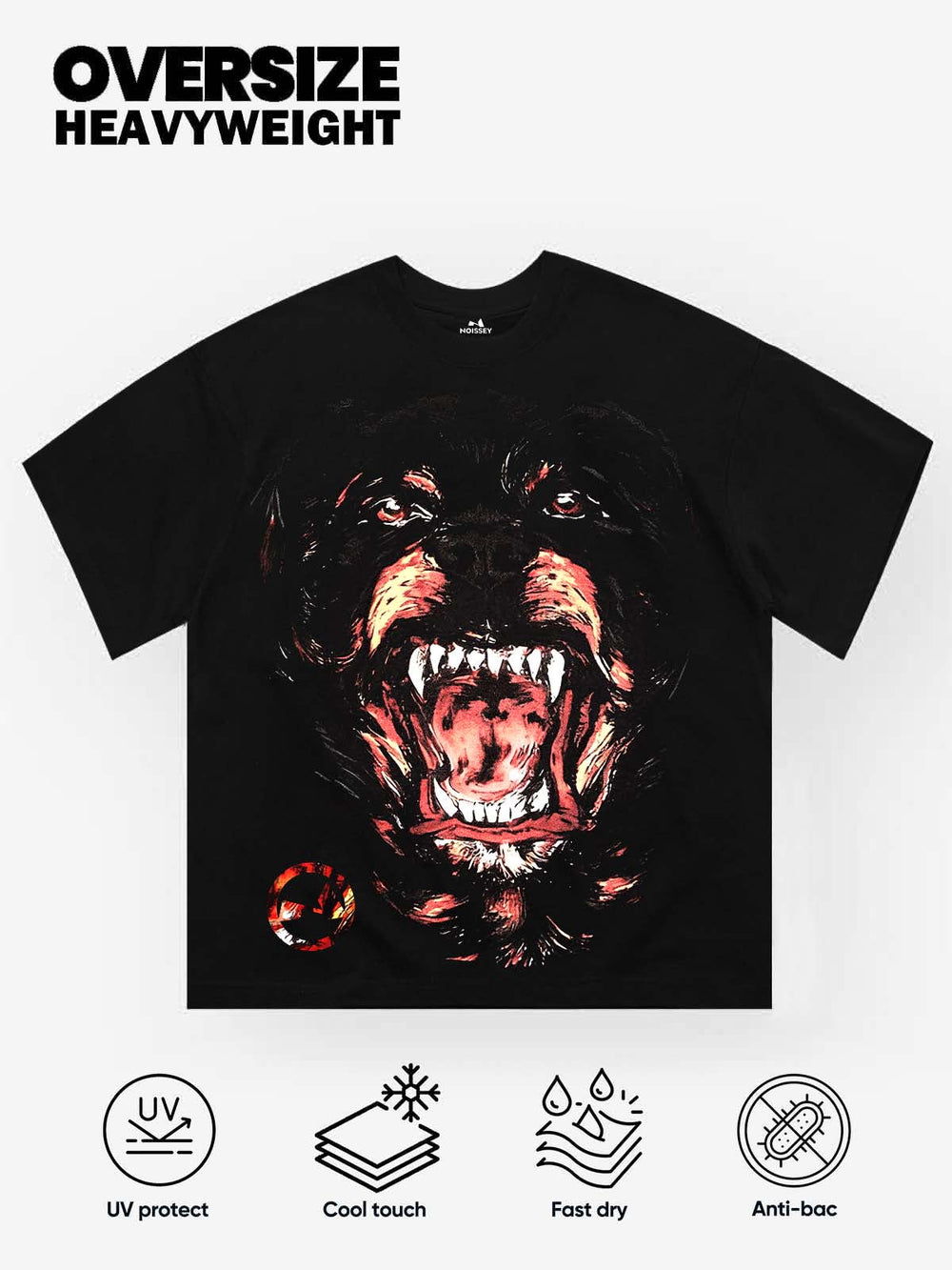 Ferocious Hound Siyah Unisex Tişört
