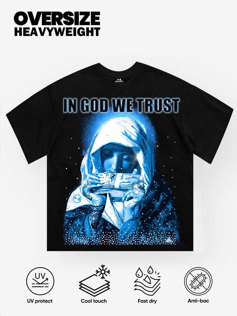 IN GOD WE TRUST Siyah Unisex Tişört
