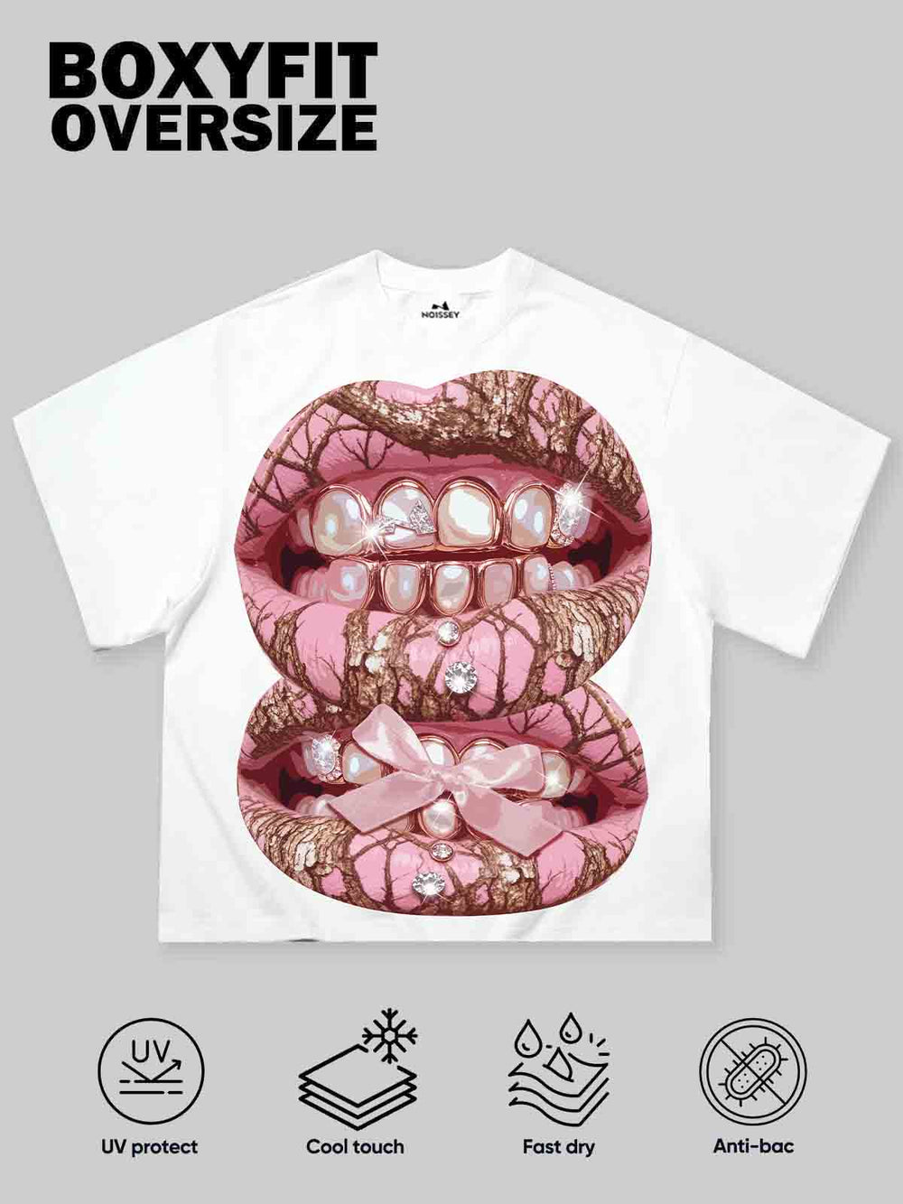 Pembe İnci Grillz Unisex Tişört