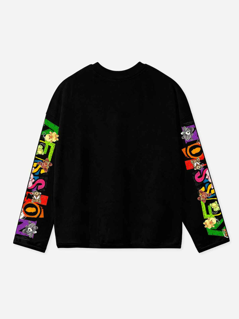 Grafiti Pelüş Kız Unisex Uzun Kollu Tişört