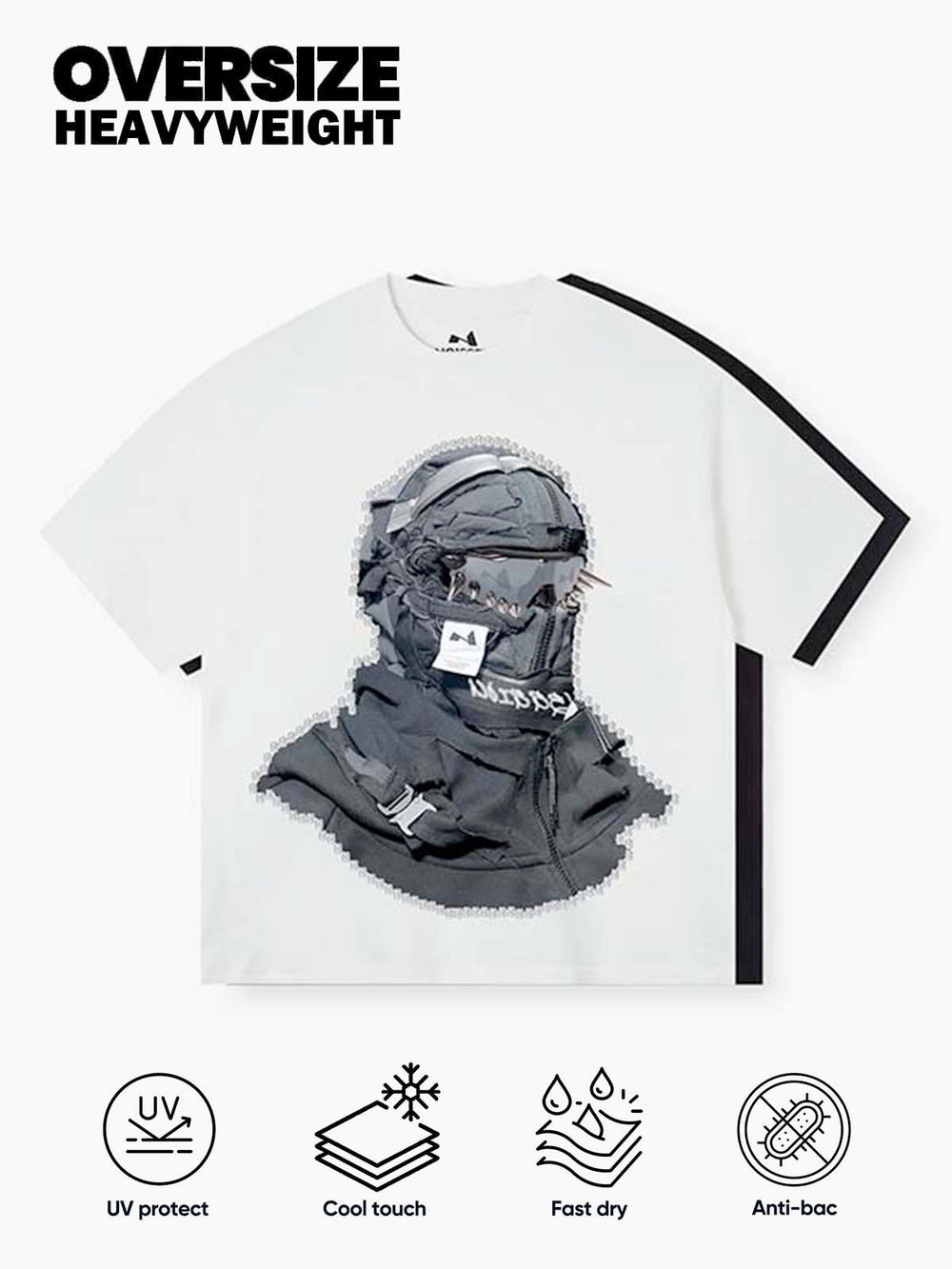Motion Back Siyah Kolaj Unisex Tişört