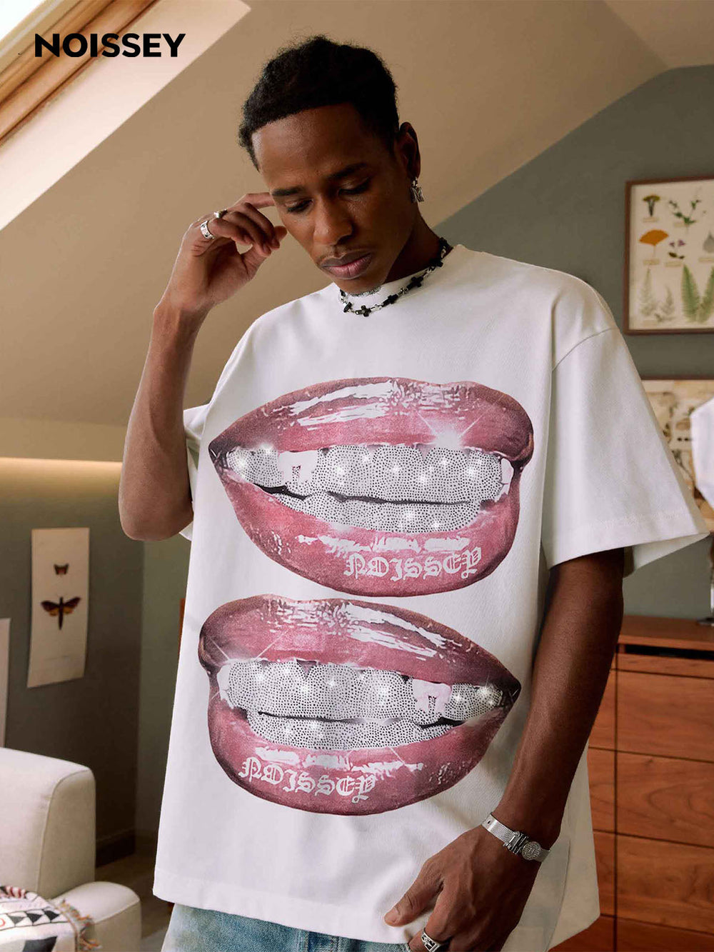 Iced Out 3D Grillz Unisex Tişört