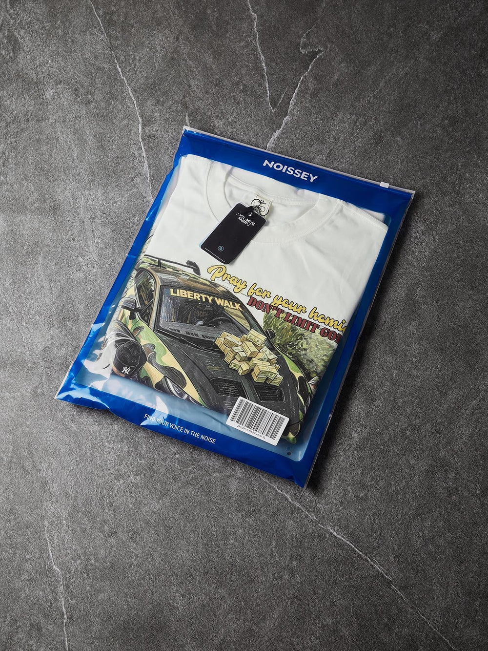 Camo Supercar & Cash Beyaz Unisex Uzun Kollu Tişört