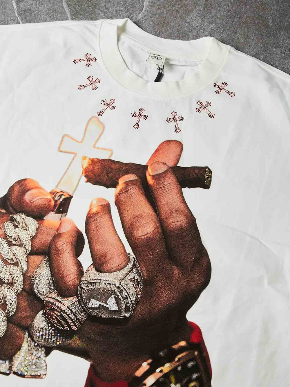 Cuban Link Cigar Beyaz Unisex Tişört