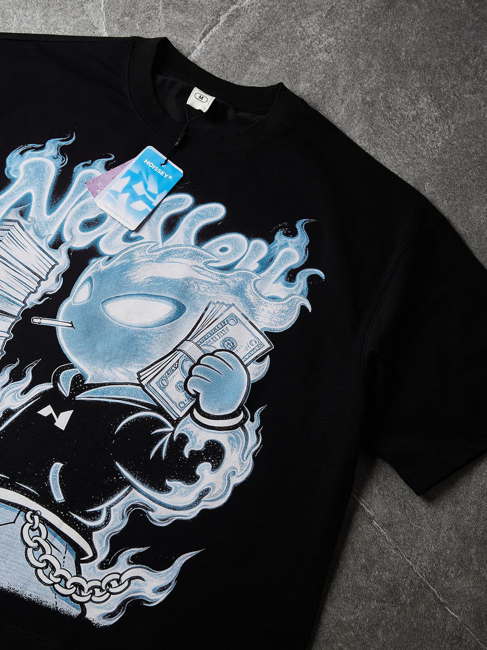 Money Flame Boy Siyah Unisex Tişört