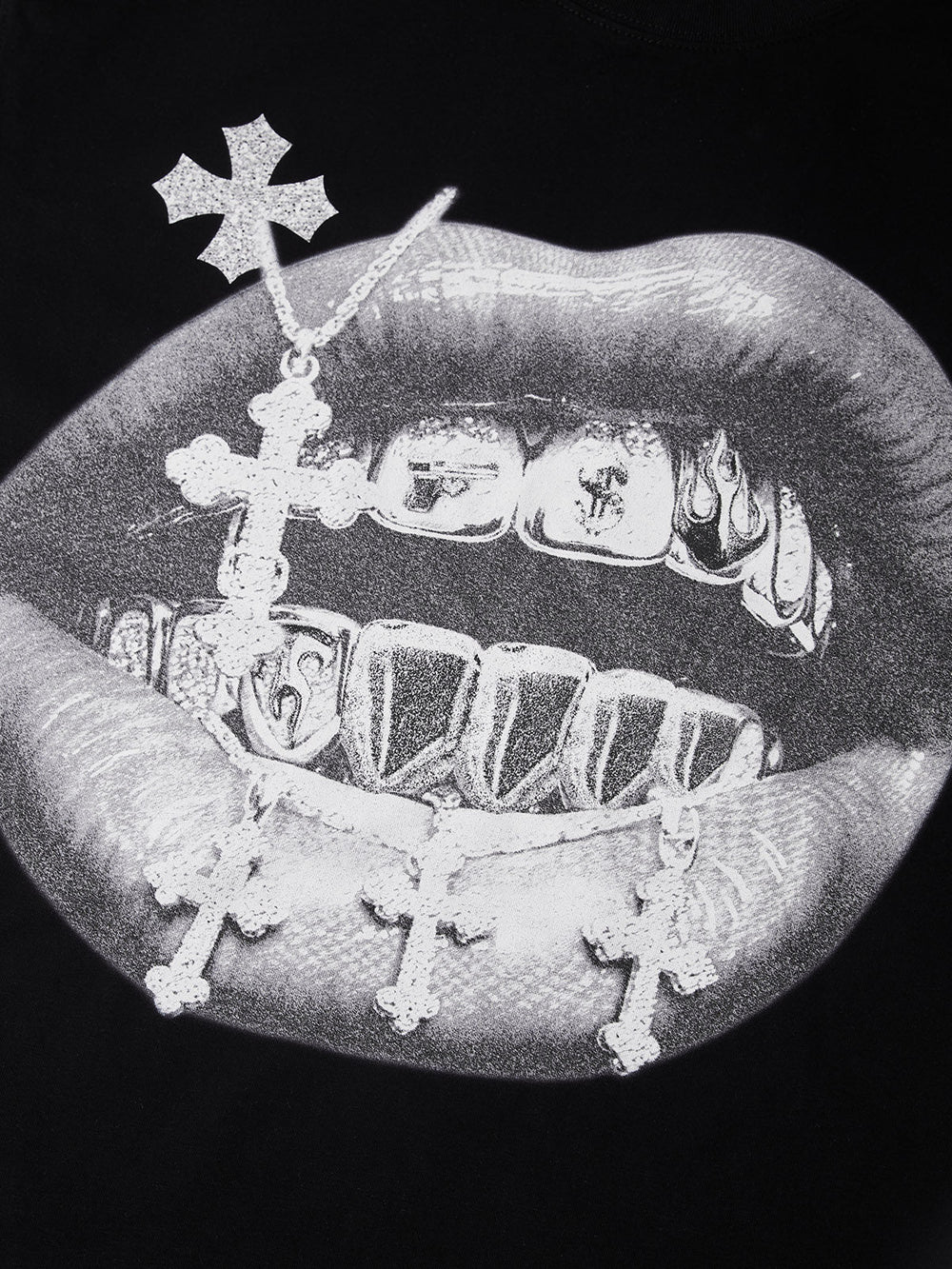 Vintage Haç Grillz Unisex Tişört