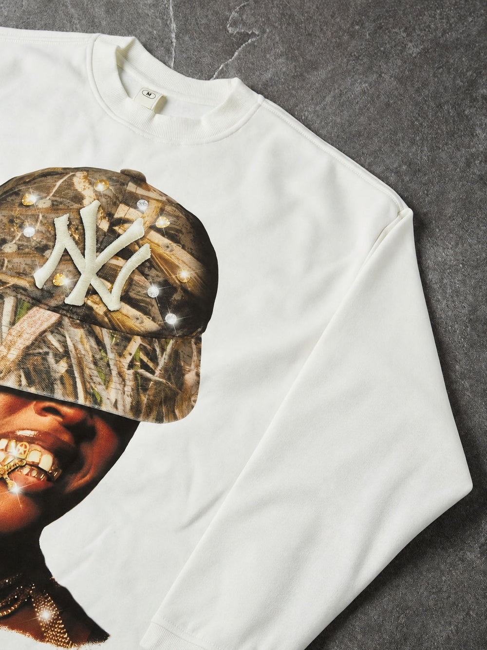 Rhinestone NY Unisex Uzun Kollu Tişört