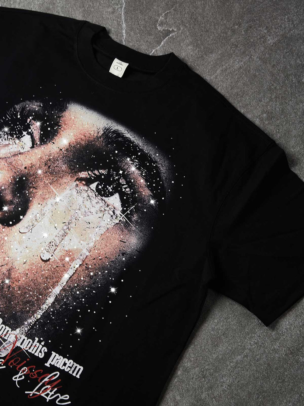 Peace & Love Siyah Unisex Tişört