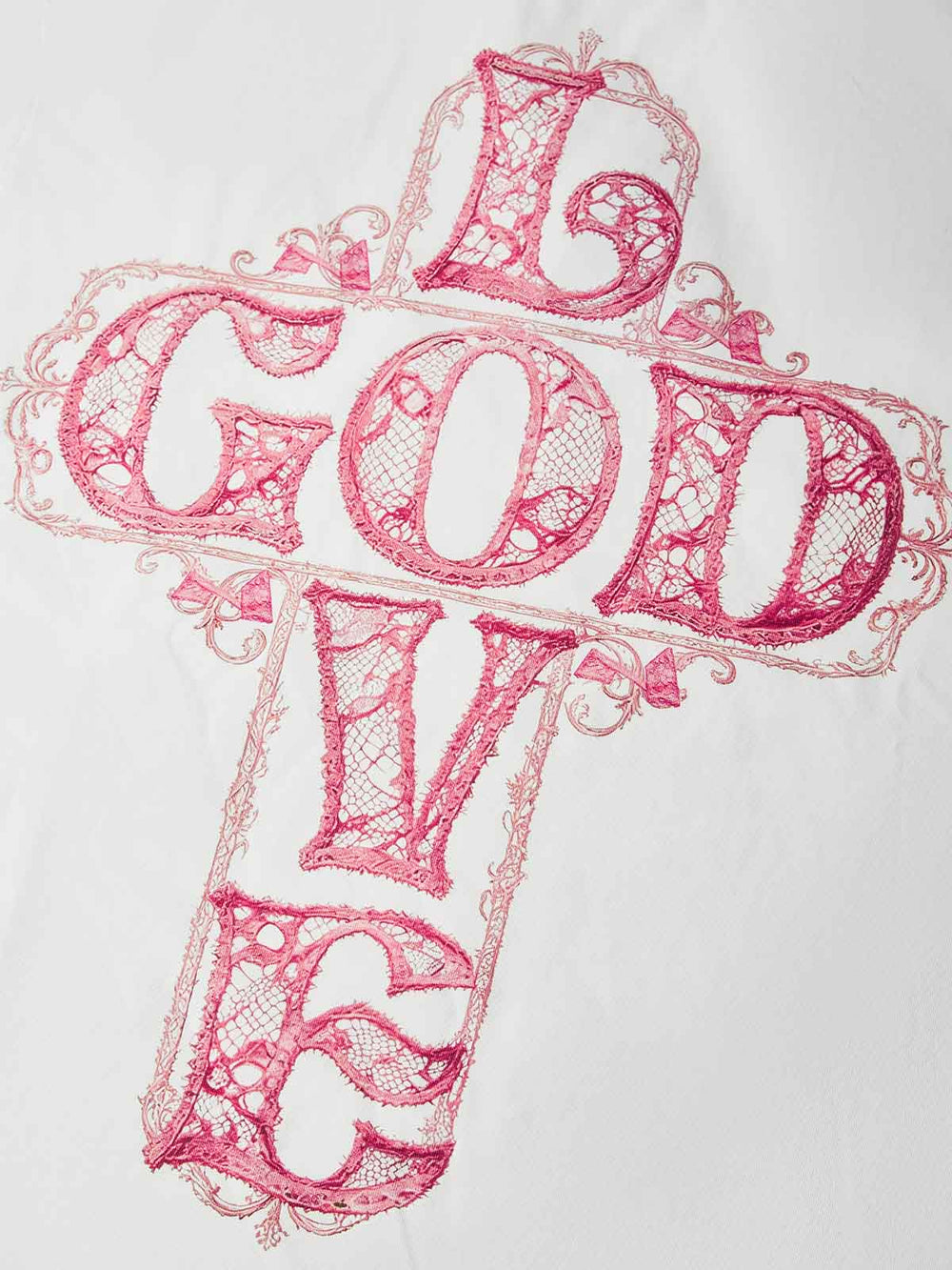 GOD IS LOVE Beyaz Unisex Atlet