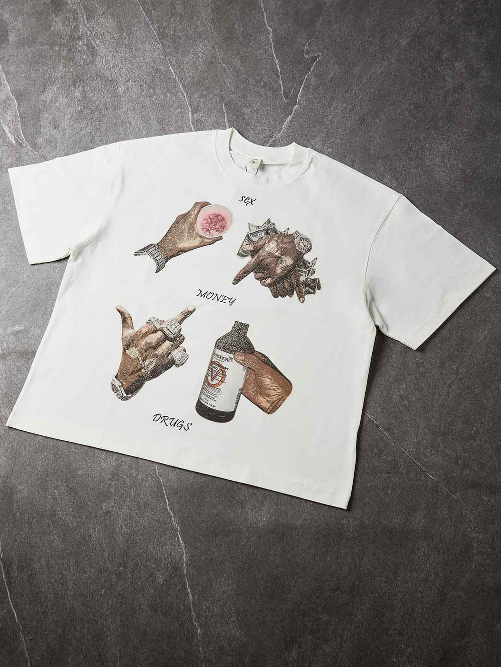 El Hareketi Siyah Unisex Tişört