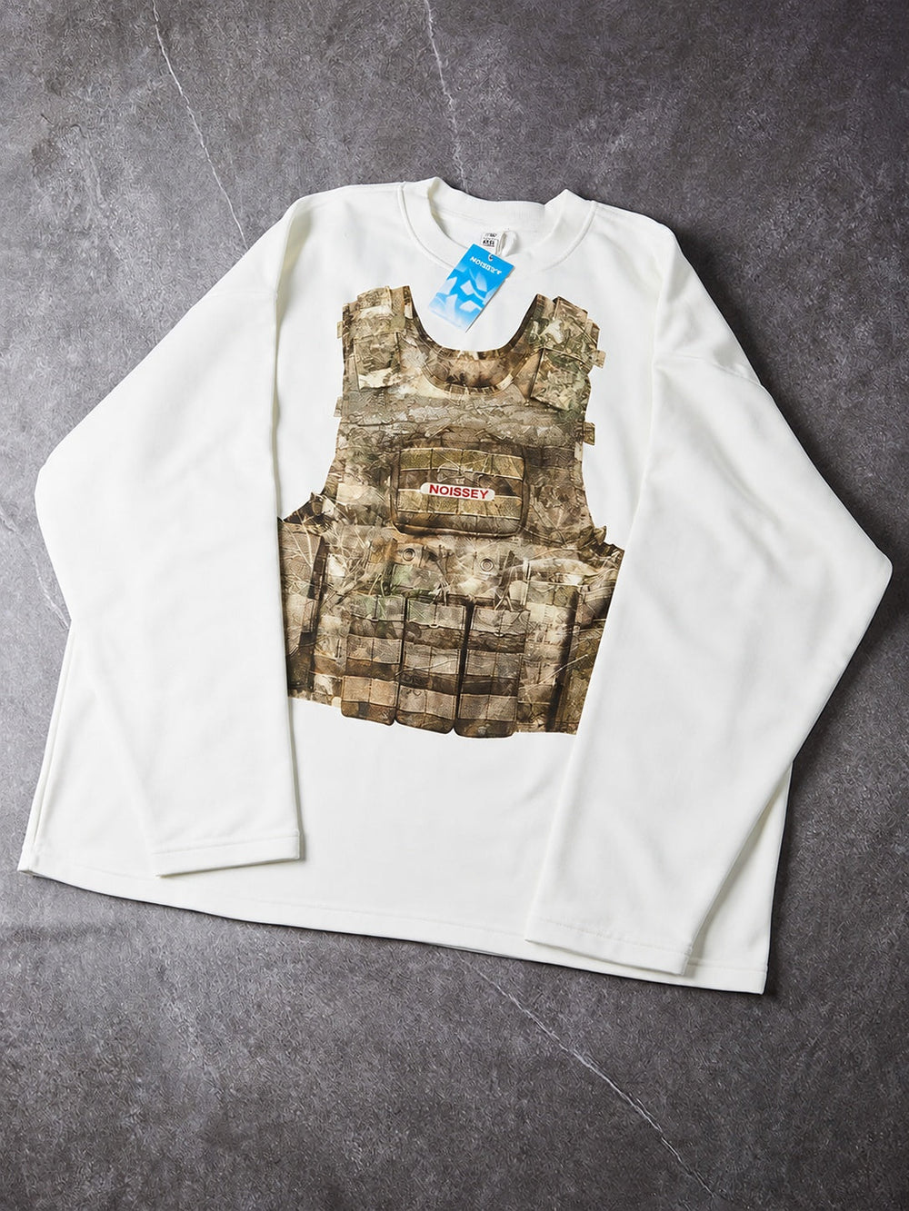 Ahşap Kurşun Geçirmez Unisex Uzun Kollu Tişört