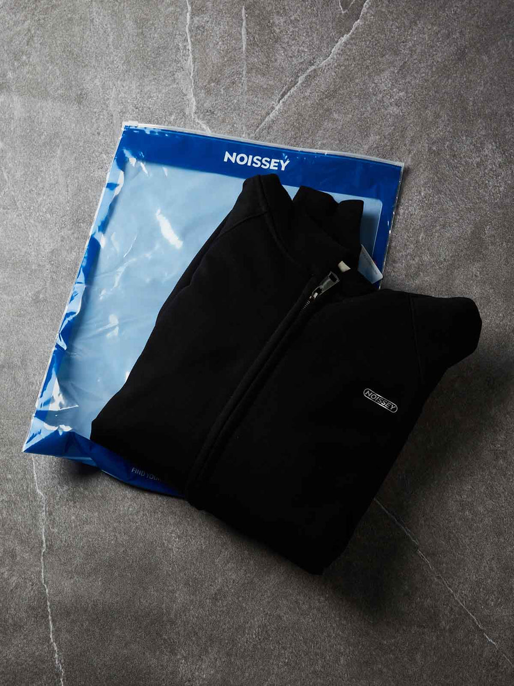 Basic Siyah Unisex Fermuarlı Sweatshirt