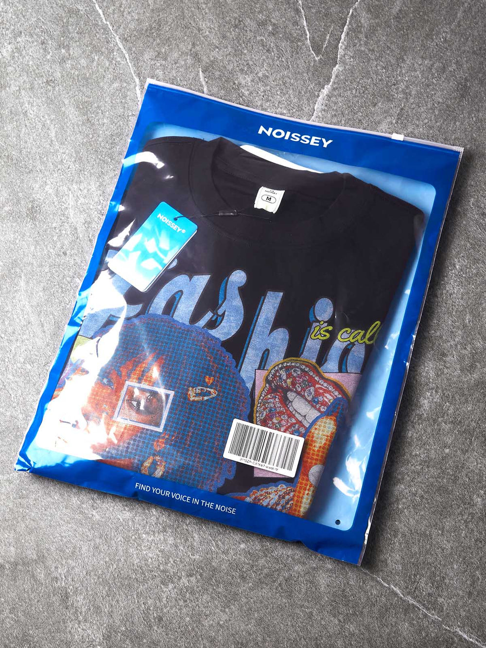 Pop Kolaj Siyah Unisex Uzun Kollu Tişört