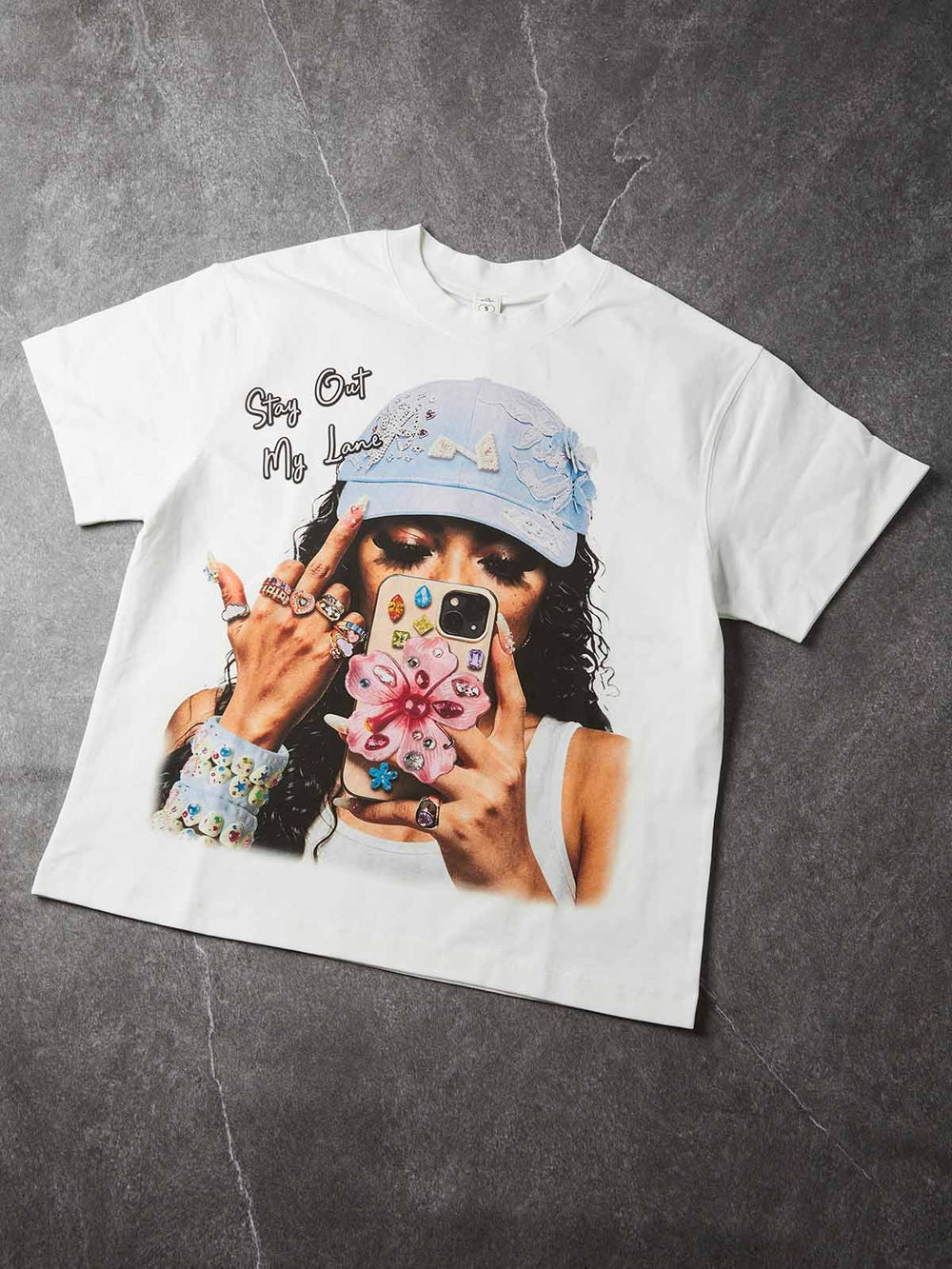 Dantel Şapkalı Çocuk Beyaz Unisex Tişört