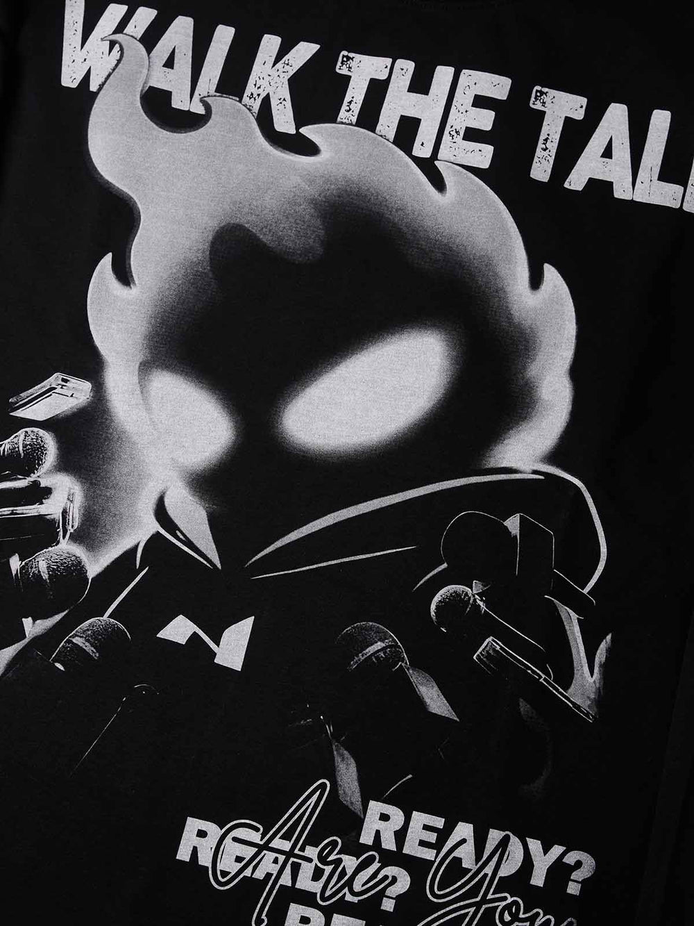 WALK THE TALK Siyah Unisex Uzun Kollu Tişört