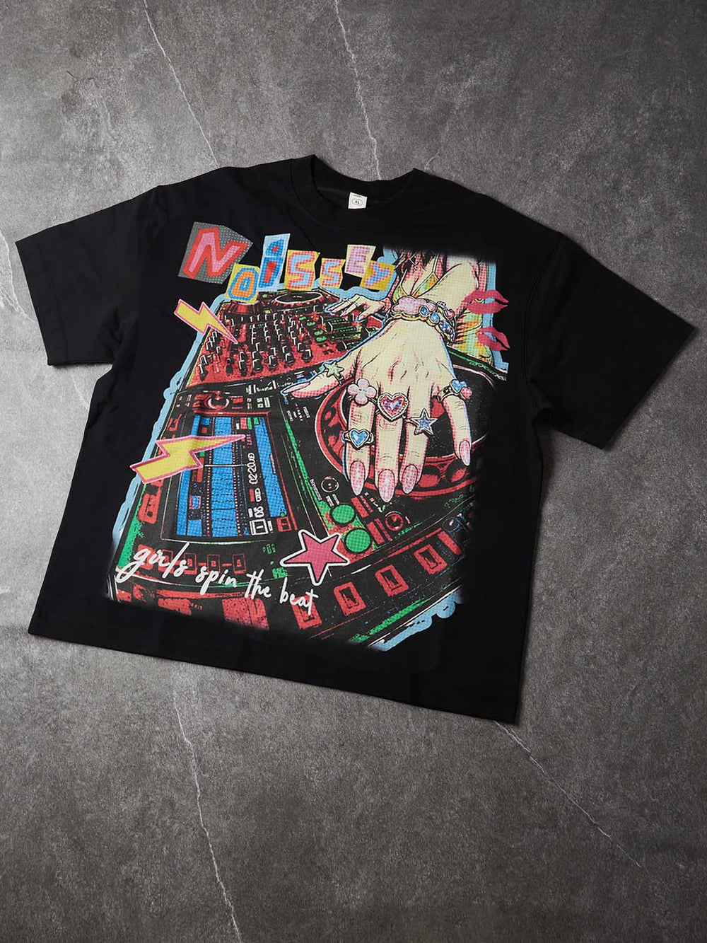 Pop DJ Siyah Unisex Tişört