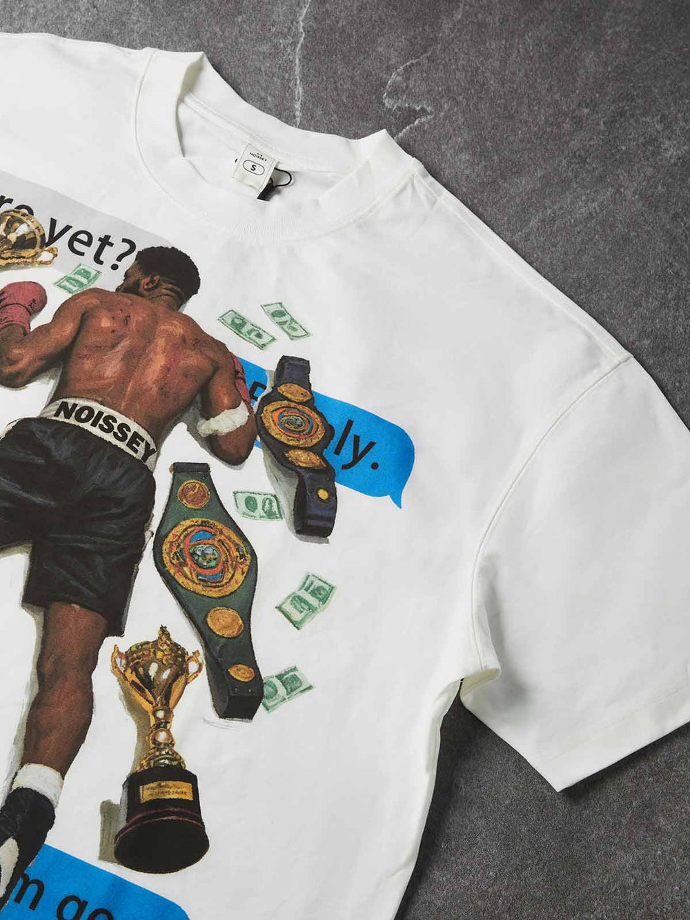 Boks Şampiyonu Beyaz Unisex Tişört