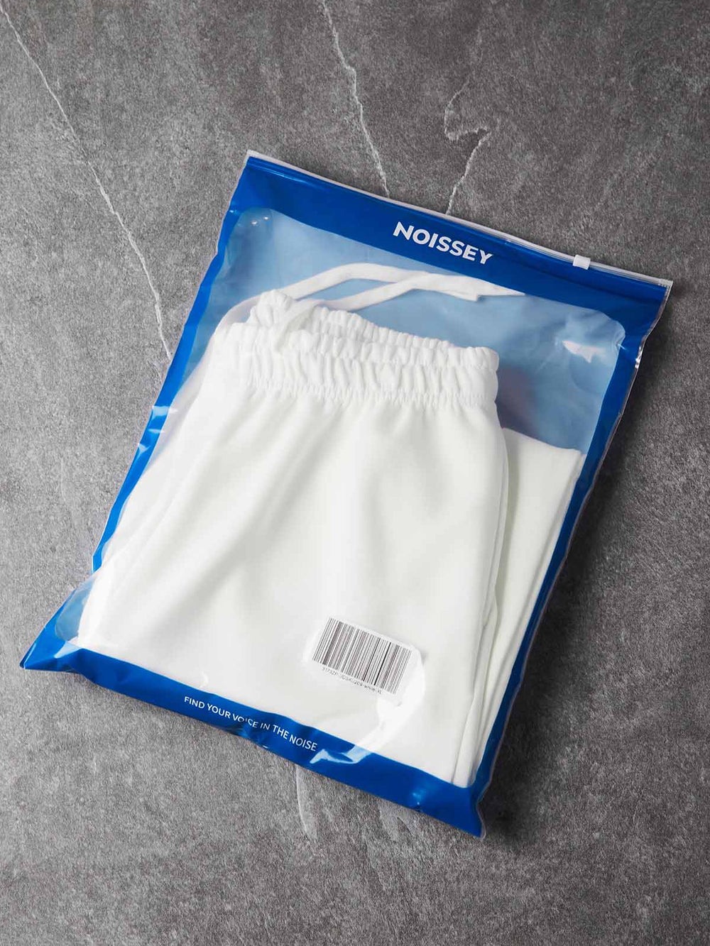 Tığ İşi Kareler Beyaz Unisex Eşofman Altı