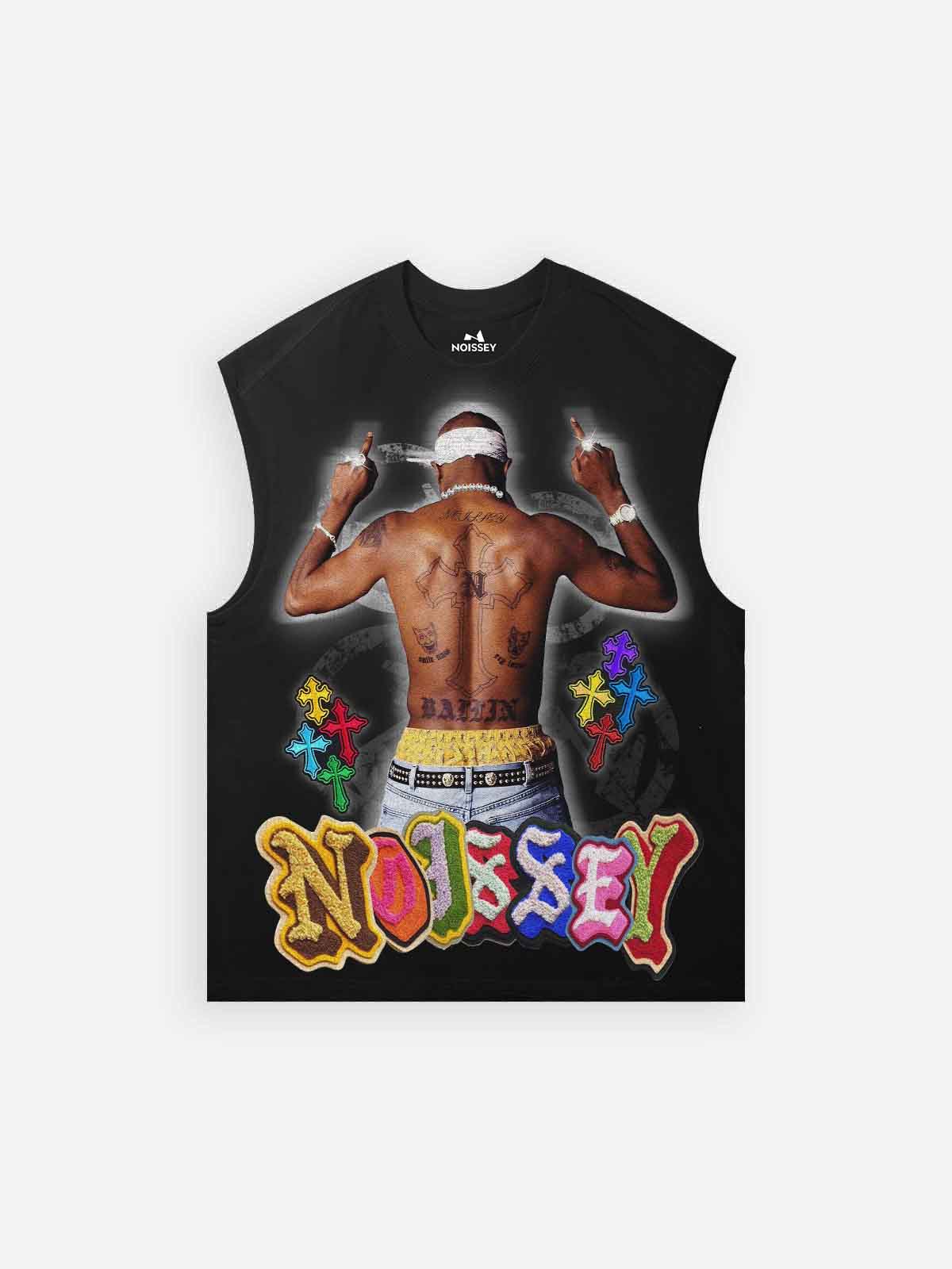 2Pac Sırt Siluet Unisex Atlet