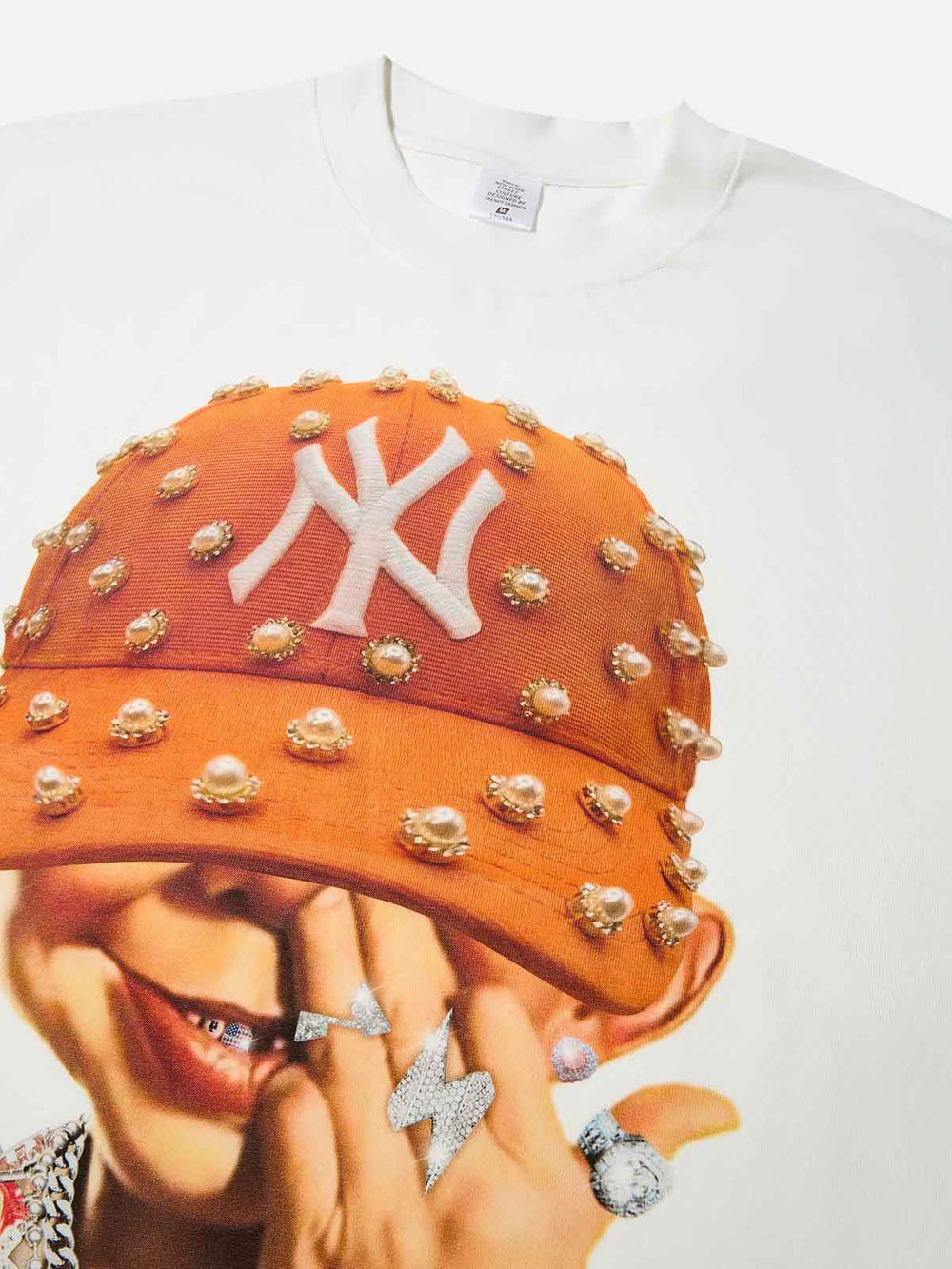 Bad Boy İnci Şapka Unisex Tişört
