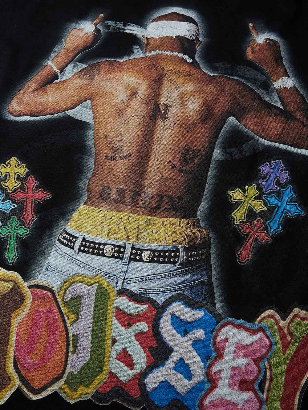 2Pac Sırt Siluet Unisex Atlet