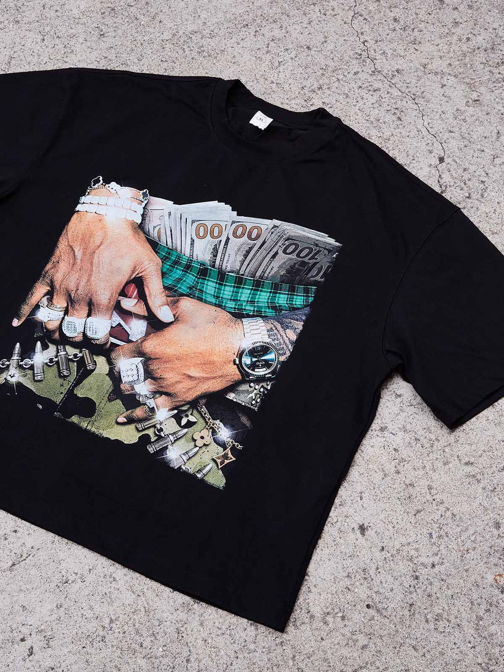 Baggy Camo & Money Unisex Tişört