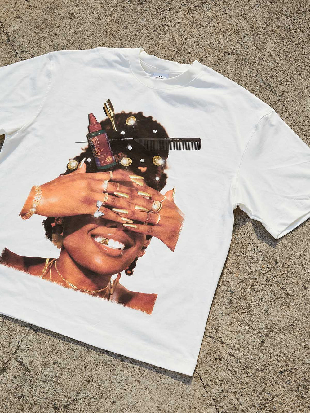 Hustle & Heritage Beyaz Unisex Tişört