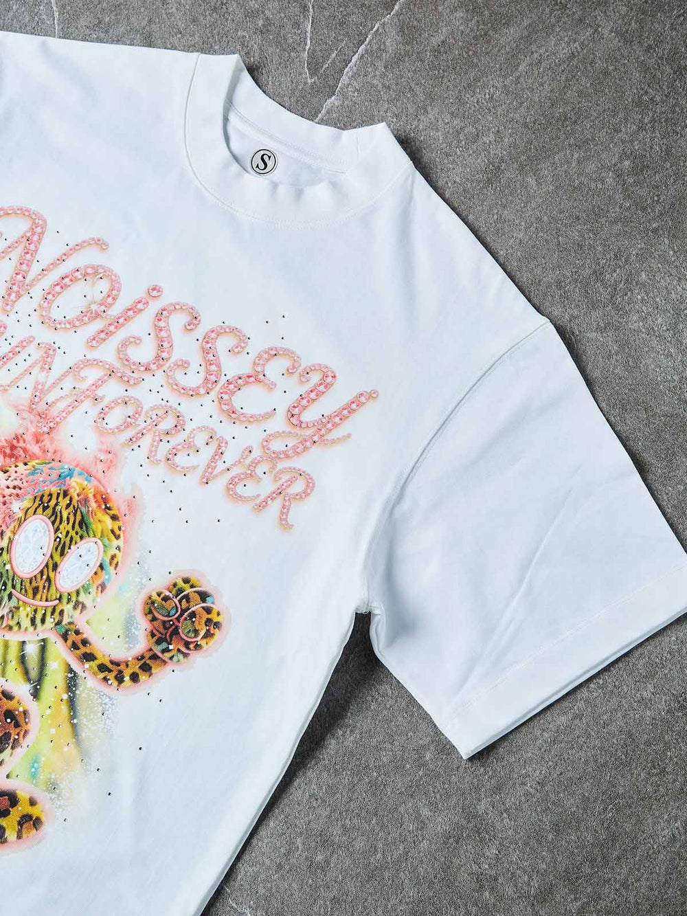 Run Forever Leopar Beyaz Unisex Tişört