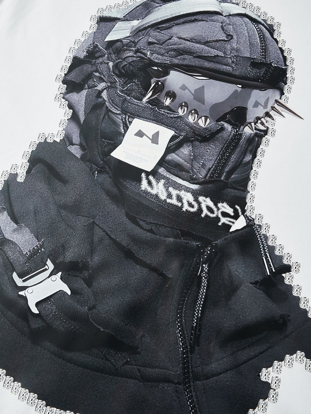 Motion Back Siyah Kolaj Unisex Tişört