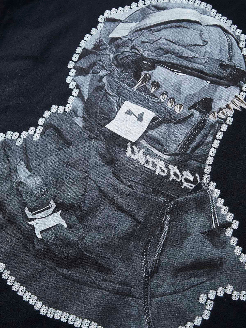 Motion Back Siyah Kolaj Unisex Tişört