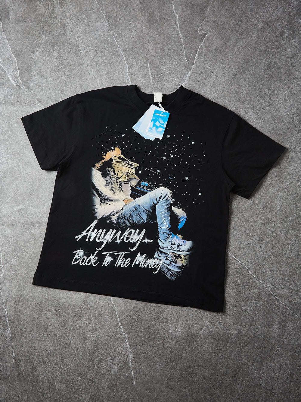 Starry Reverie Siyah Unisex Tişört
