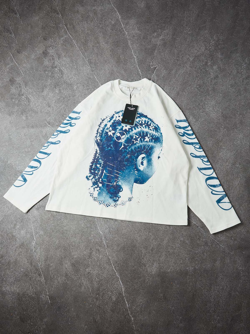 Deep Blue Unisex Uzun Kollu Tişört