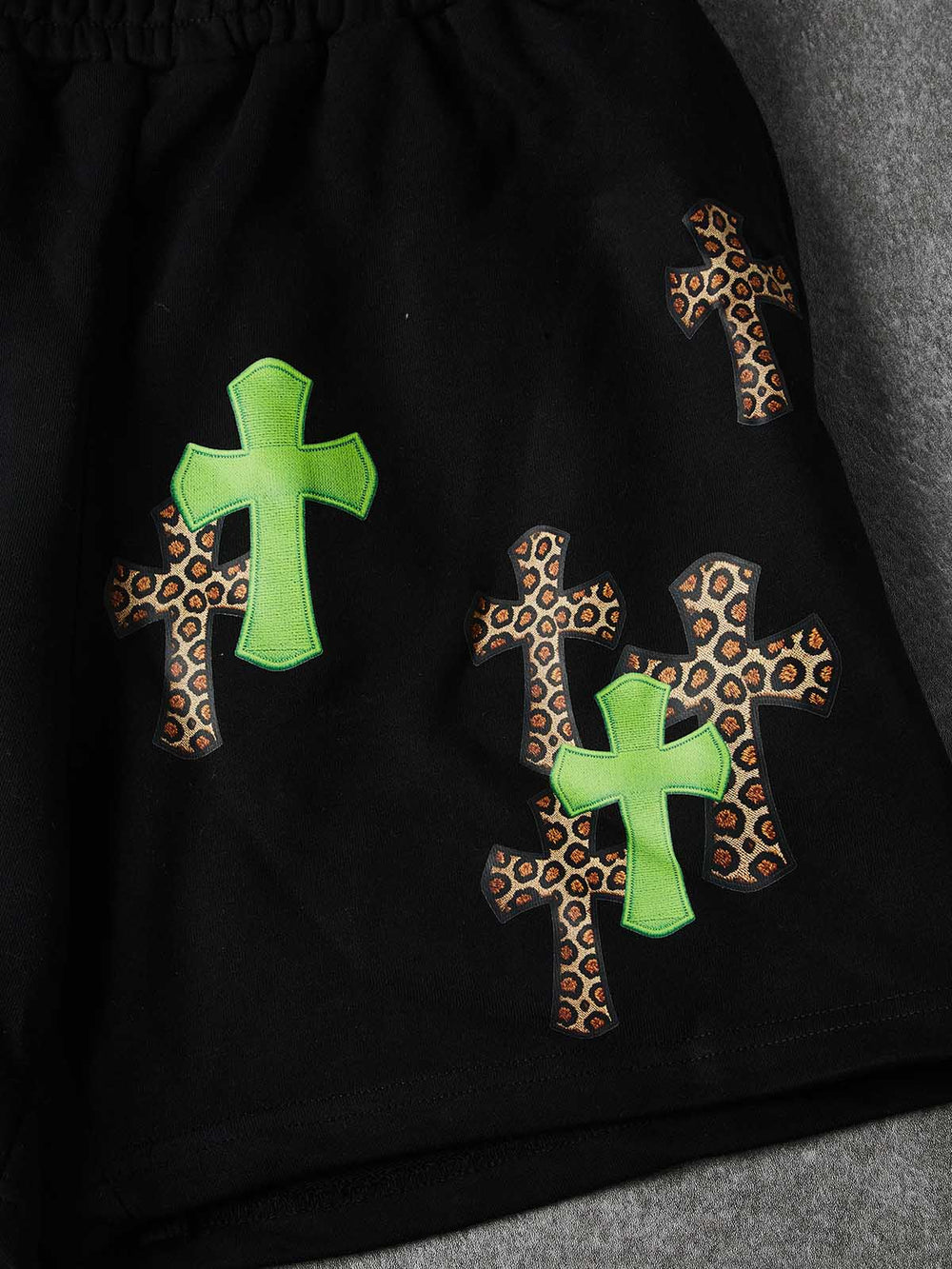 LEOPARD CROSS Unisex Şort