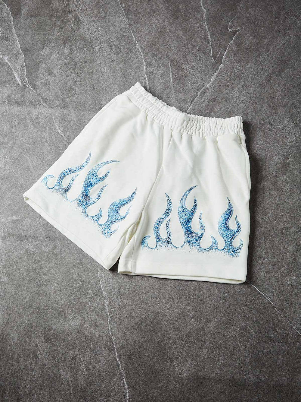 ICE FLAME Beyaz Unisex Şort
